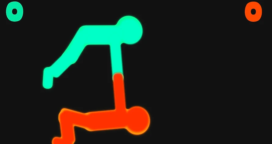 Get On Top Two Player Action - Game screenshot