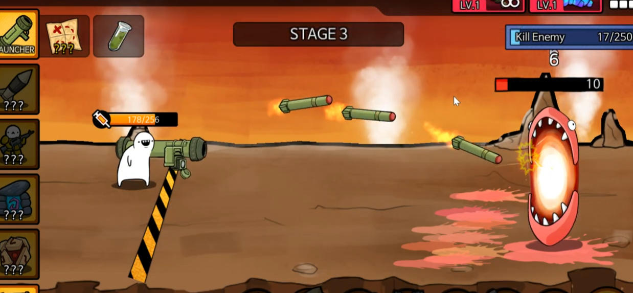 Rocket Fortress Defense Gameplay Rocket Fortress Defense Gameplay - Game screenshot