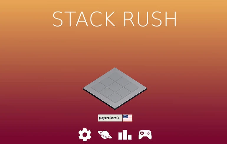 Stack Rush Block Stacking - Game screenshot