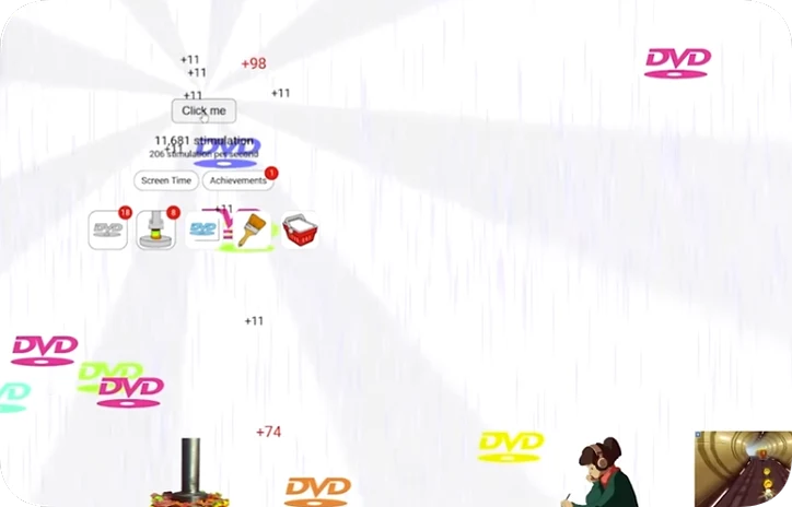 Stimulation Clicker Chaos - Game screenshot