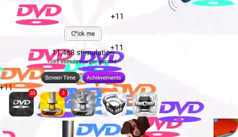 Stimulation Clicker Upgrades - Game screenshot