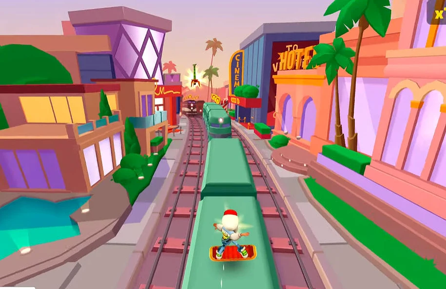 Subway Surfers Hollywood Celebrity Running - Game screenshot