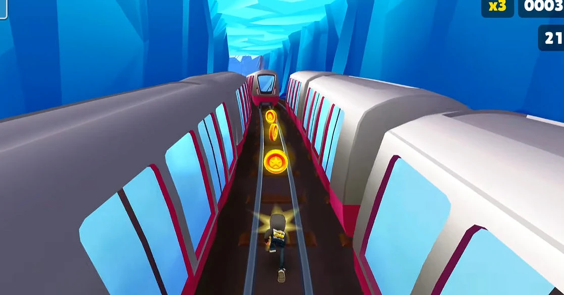 Subway Surfers Iceland Geothermal - Game screenshot