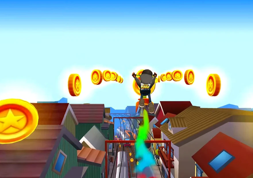 Subway Surfers Iceland Northern Lights - Game screenshot