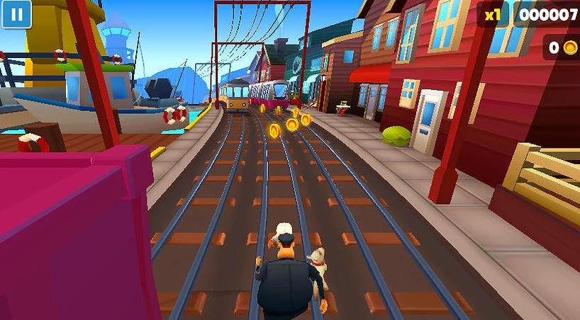 Subway Surfers Iceland Volcanic Terrain - Game screenshot