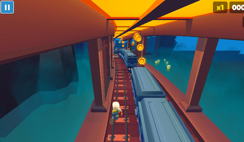 Subway Surfers Snake Festive Running Subway Surfers Snake Festive Running - Game screenshot