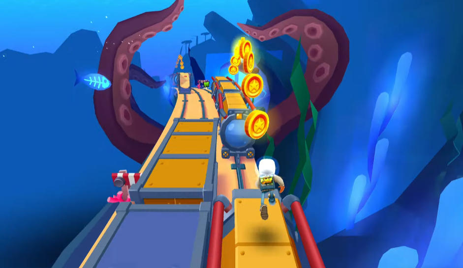 Subway Surfers Underwater Treasure Hunt - Game screenshot