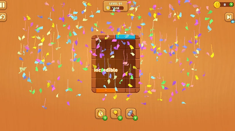 Wood Color Block Colorful Pieces Wood Color Block Colorful Pieces - Game screenshot