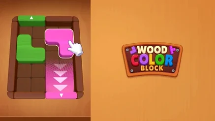 Wood Color Block Gameplay Wood Color Block Gameplay - Game screenshot