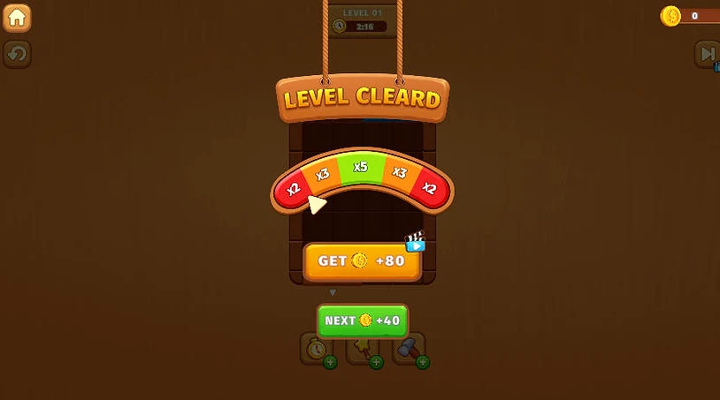 Wood Color Block Win Screen Wood Color Block Win Screen - Game screenshot